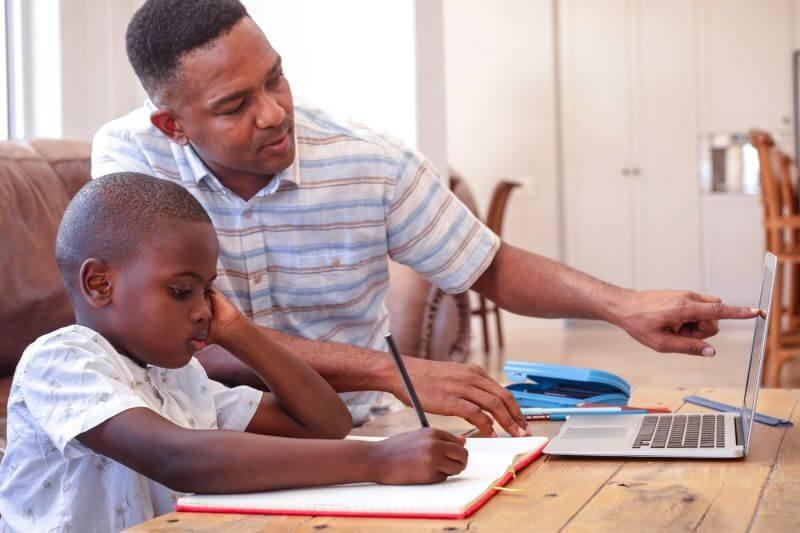 Parent and child focused learning session