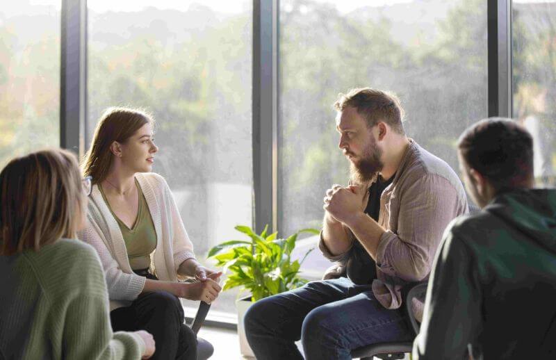 Group counselling support for emotional well-being
